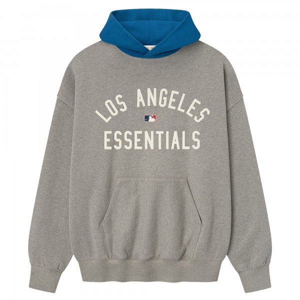 Los Angeles Dodgers Fear of God x MLB Warm Heather Gray/Royal Sport Fit Hoodie