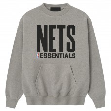 Brooklyn Nets Fear of God x NBA Heather Gray Sport Fit T-Shirt