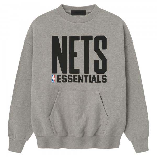 Brooklyn Nets Fear of God x NBA Heather Gray Sport Fit T-Shirt