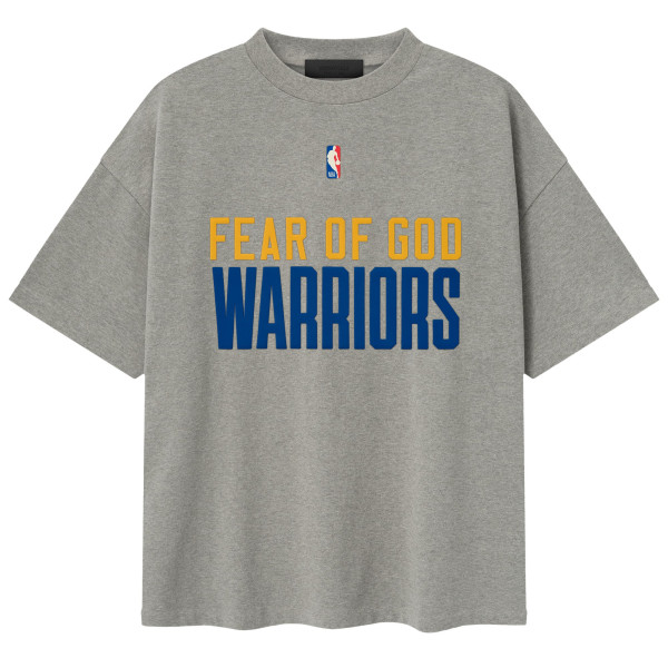 Футболка Unisex Golden State Warriors Fear of God x NBA Heather Gray 90s