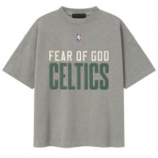 Unisex Boston Celtics Fear of God x NBA Heather Gray 90s T-Shirt