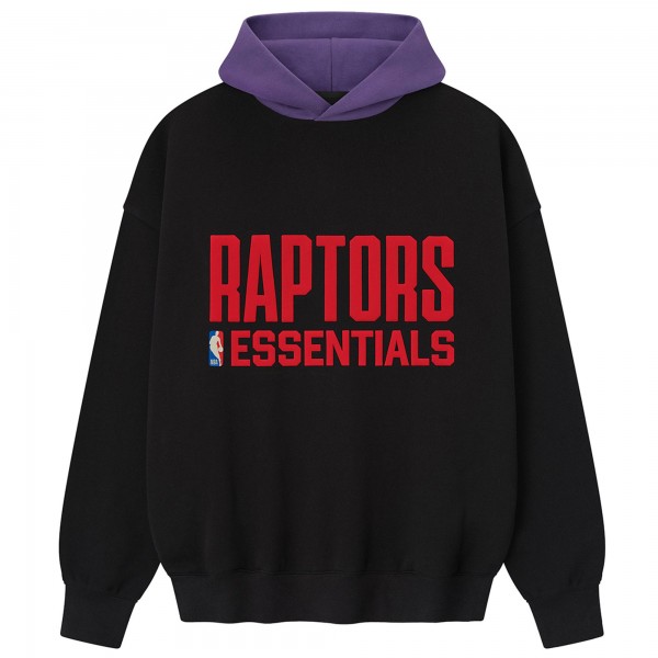 Unisex Toronto Raptors Fear of God x NBA Black/Purple Sport Hoodie
