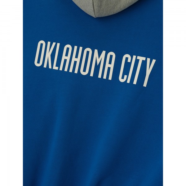 Unisex Oklahoma City Thunder Fear of God x NBA Blue/Heather Gray Sport Hoodie