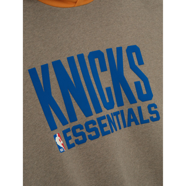 Толстовка Unisex New York Knicks Fear of God x NBA Heather Gray/Orange Sport