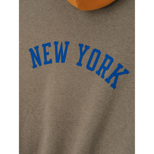 Толстовка Unisex New York Knicks Fear of God x NBA Heather Gray/Orange Sport