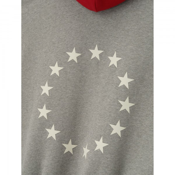 Unisex Philadelphia 76ers Fear of God x NBA Heather Gray/Red Sport Hoodie