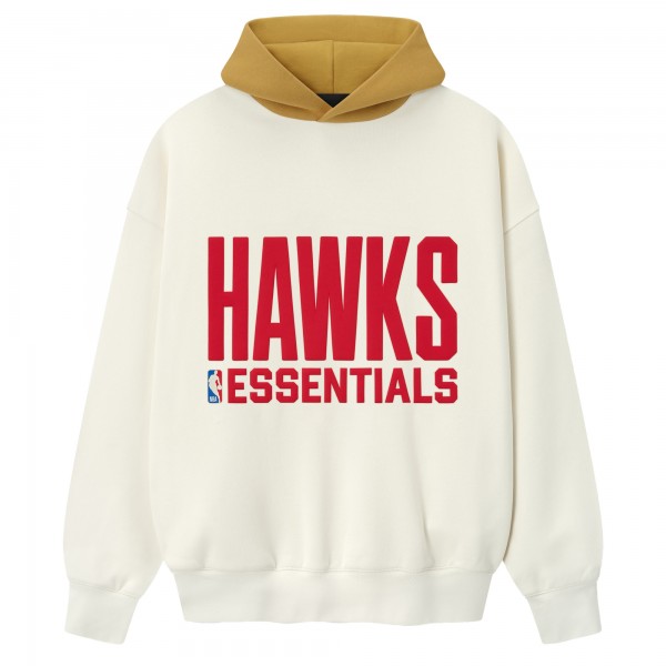 Толстовка Unisex Atlanta Hawks Fear of God x NBA Cream/Yellow Sport