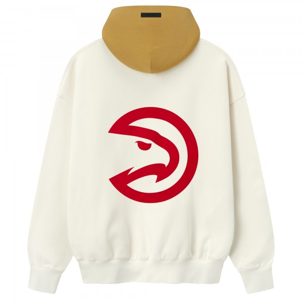 Толстовка Unisex Atlanta Hawks Fear of God x NBA Cream/Yellow Sport