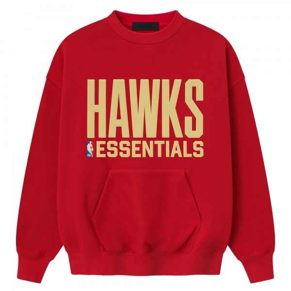 Кофта Unisex Atlanta Hawks Fear of God x NBA Red Sport