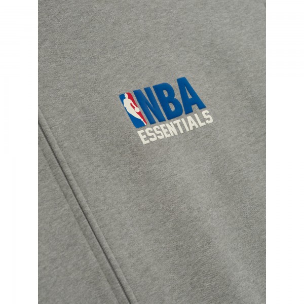 Футболка на короткой молнии Unisex Fear of God x NBA Heather Gray