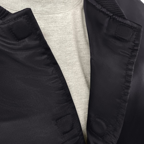 Куртка Orlando Magic G-III Sports by Carl Banks Black Adaptive Bold Logo Satin Varsity