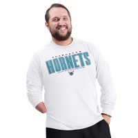 Charlotte Hornets G-III Sports by Carl Banks White Adaptive Printed Mesh Effect Long Sleeve T-Shirt