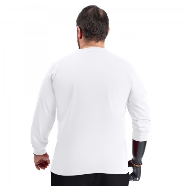 Denver Nuggets G-III Sports by Carl Banks White Adaptive Printed Mesh Effect Long Sleeve T-Shirt