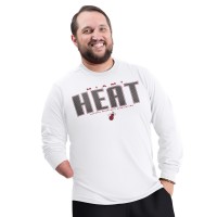 Miami Heat G-III Sports by Carl Banks White Adaptive Printed Mesh Effect Long Sleeve T-Shirt