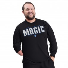 Футболка с длинным рукавом Orlando Magic G-III Sports by Carl Banks Black Adaptive Printed Mesh Effect