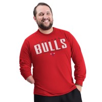 Футболка с длинным рукавом Chicago Bulls G-III Sports by Carl Banks Red Adaptive Printed Mesh Effect