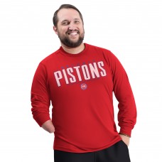 Detroit Pistons G-III Sports by Carl Banks Red Adaptive Printed Mesh Effect Long Sleeve T-Shirt