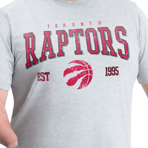 Toronto Raptors G-III Sports by Carl Banks Gray Adaptive Classic Team Spirit Short Sleeve T-Shirt