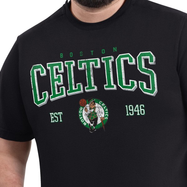Boston Celtics G-III Sports by Carl Banks Black Adaptive Classic Team Spirit Short Sleeve T-Shirt