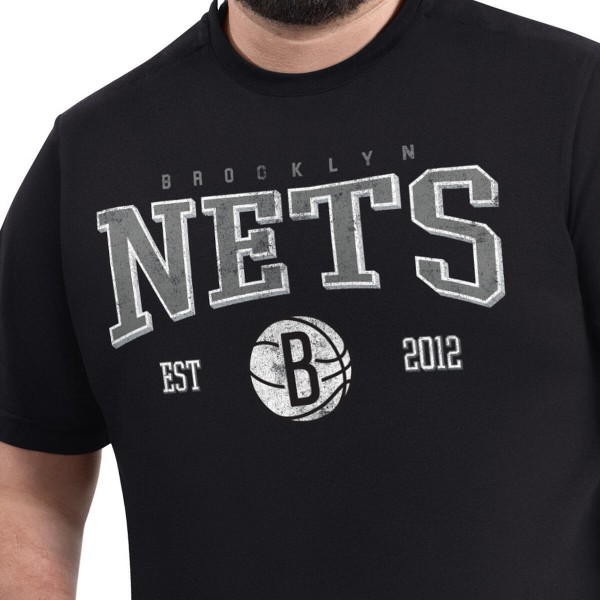 Brooklyn Nets G-III Sports by Carl Banks Black Adaptive Classic Team Spirit Short Sleeve T-Shirt