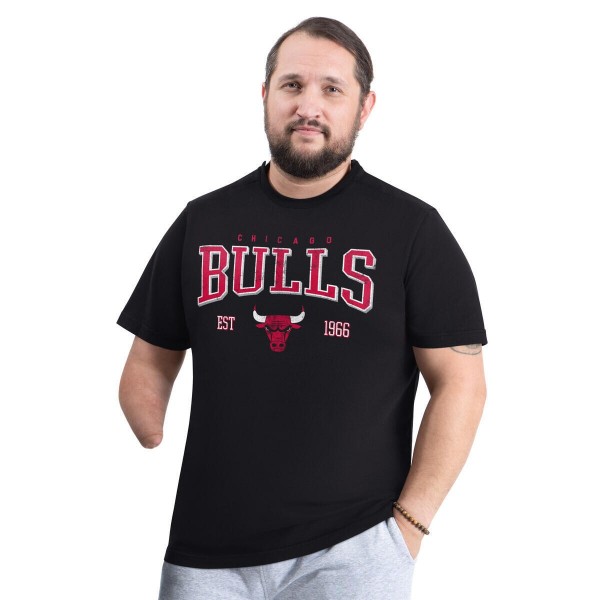 Футболка Chicago Bulls G-III Sports by Carl Banks Black Adaptive Classic Team Spirit