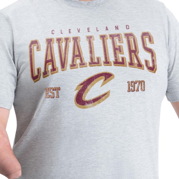 Cleveland Cavaliers G-III Sports by Carl Banks Gray Adaptive Classic Team Spirit Short Sleeve T-Shirt