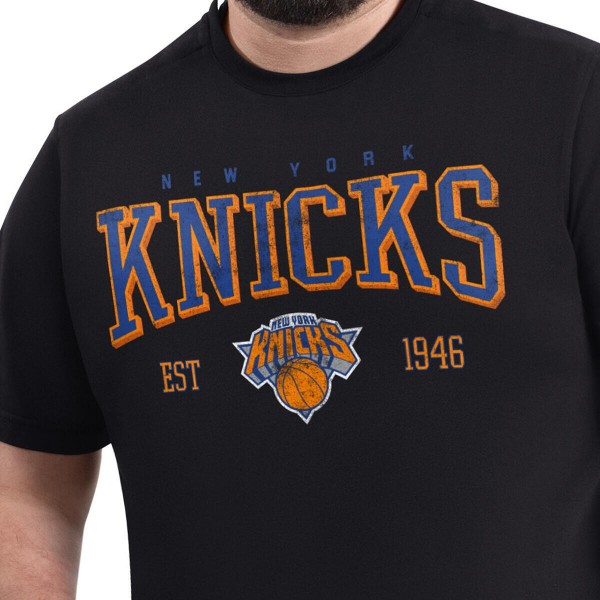 New York Knicks G-III Sports by Carl Banks Black Adaptive Classic Team Spirit Short Sleeve T-Shirt