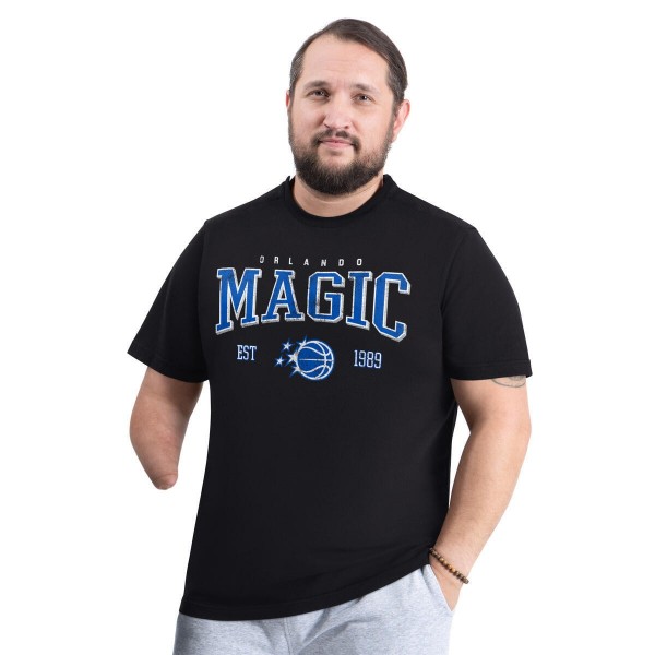 Футболка Orlando Magic G-III Sports by Carl Banks Black Adaptive Classic Team Spirit Short Sleeve