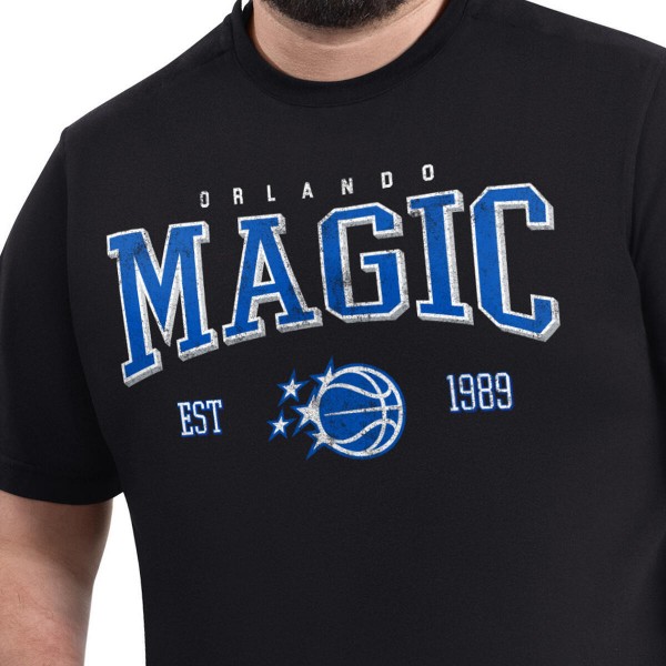Футболка Orlando Magic G-III Sports by Carl Banks Black Adaptive Classic Team Spirit Short Sleeve