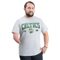 Boston Celtics G-III Sports by Carl Banks Gray Adaptive Classic Team Spirit Short Sleeve T-Shirt