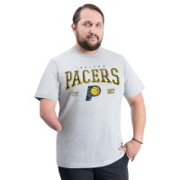 Indiana Pacers G-III Sports by Carl Banks Gray Adaptive Classic Team Spirit Short Sleeve T-Shirt