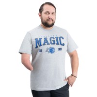 Футболка Orlando Magic G-III Sports by Carl Banks Gray Adaptive Classic Team Spirit Short Sleeve
