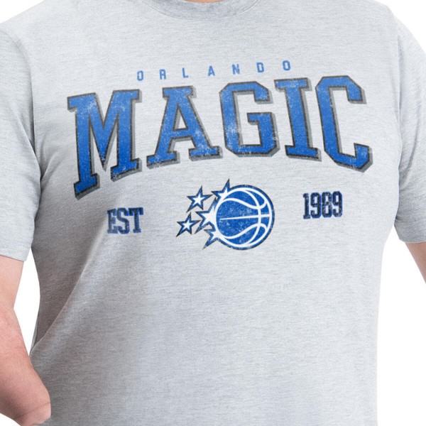 Футболка Orlando Magic G-III Sports by Carl Banks Gray Adaptive Classic Team Spirit Short Sleeve