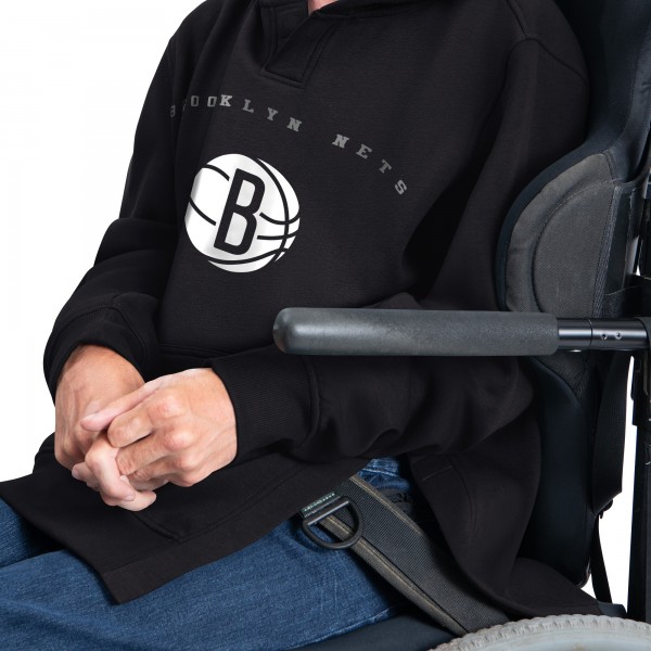 Brooklyn Nets G-III Sports by Carl Banks Black Adaptive Team Arc Fleece Hoodie