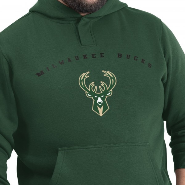 Milwaukee Bucks G-III Sports by Carl Banks Green Adaptive Team Arc Fleece Hoodie