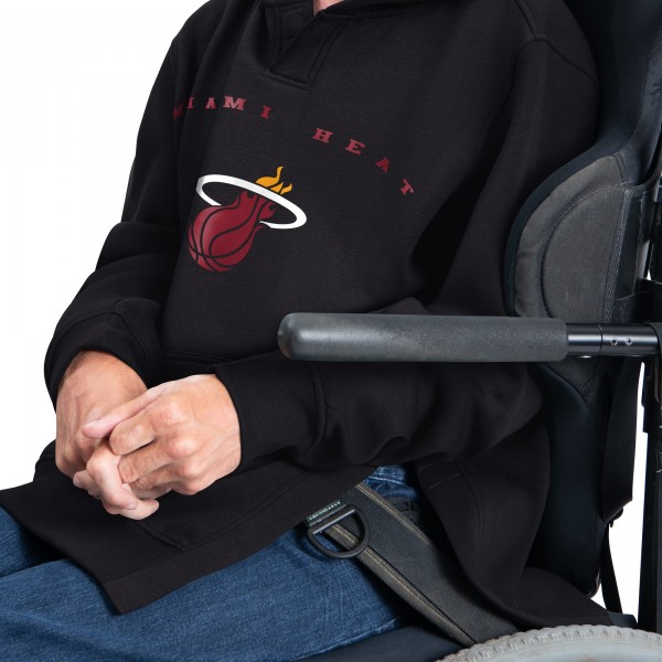 Miami Heat G-III Sports by Carl Banks Black Adaptive Team Arc Fleece Hoodie