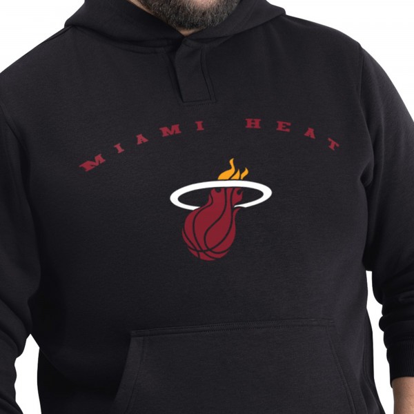 Miami Heat G-III Sports by Carl Banks Black Adaptive Team Arc Fleece Hoodie
