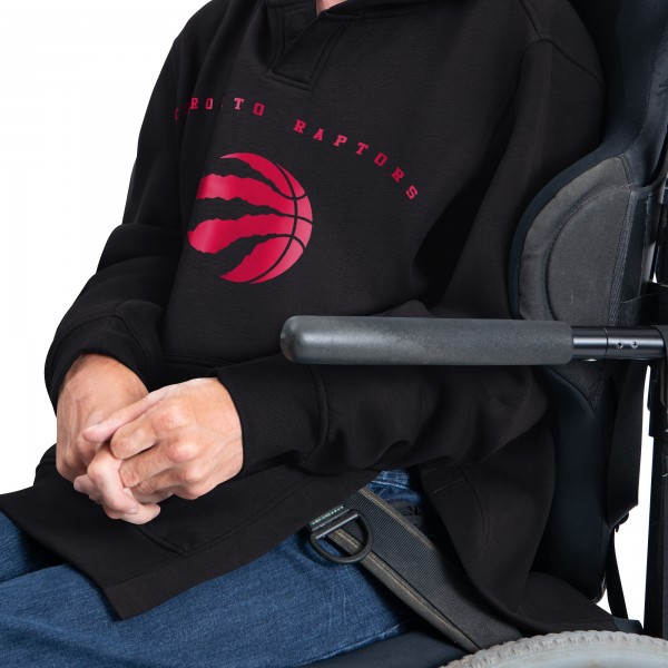 Toronto Raptors G-III Sports by Carl Banks Black Adaptive Team Arc Fleece Hoodie