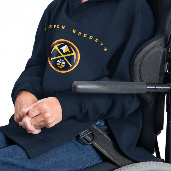 Толстовка Denver Nuggets G-III Sports by Carl Banks Navy Adaptive Team Arc Fleece