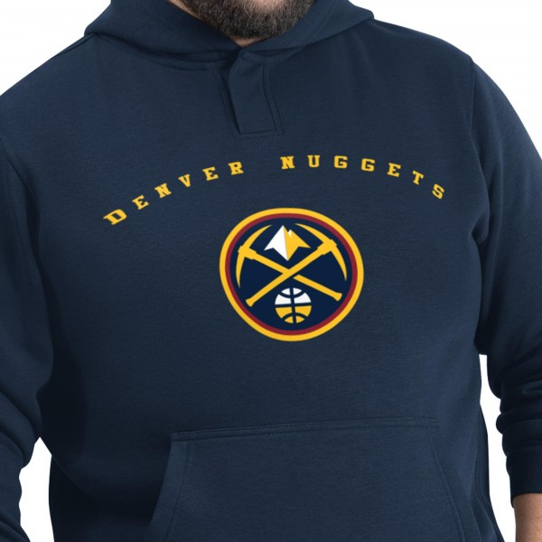 Толстовка Denver Nuggets G-III Sports by Carl Banks Navy Adaptive Team Arc Fleece