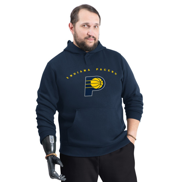 Indiana Pacers G-III Sports by Carl Banks Navy Adaptive Team Arc Fleece Hoodie
