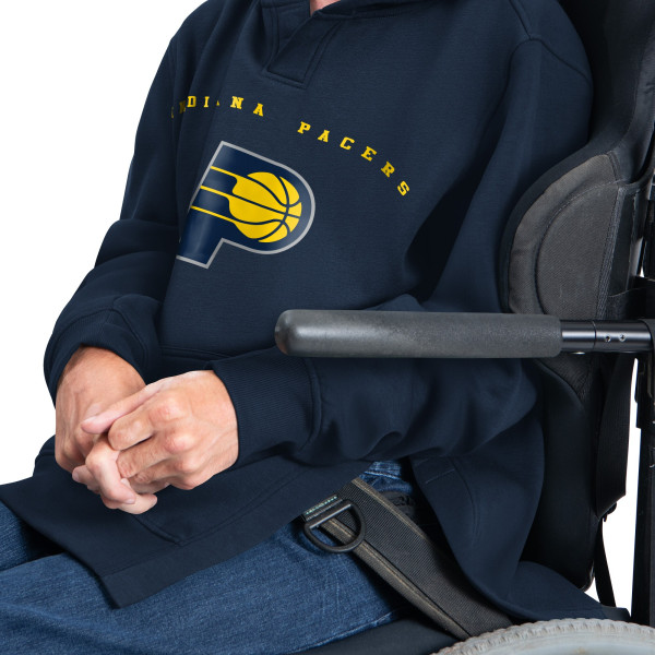 Indiana Pacers G-III Sports by Carl Banks Navy Adaptive Team Arc Fleece Hoodie
