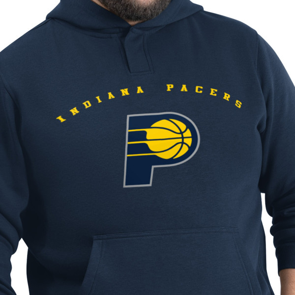 Indiana Pacers G-III Sports by Carl Banks Navy Adaptive Team Arc Fleece Hoodie