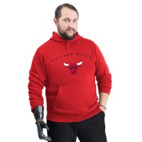 Толстовка Chicago Bulls G-III Sports by Carl Banks Red Adaptive Team Arc Fleece