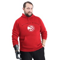 Толстовка Atlanta Hawks G-III Sports by Carl Banks Red Adaptive Team Arc Fleece
