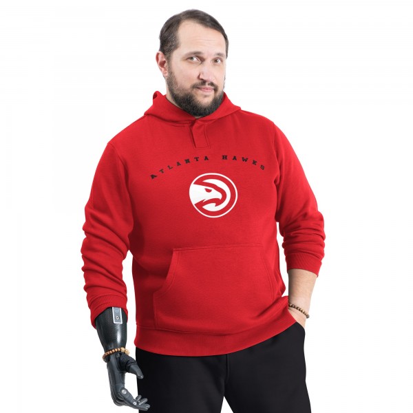 Толстовка Atlanta Hawks G-III Sports by Carl Banks Red Adaptive Team Arc Fleece