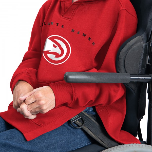 Толстовка Atlanta Hawks G-III Sports by Carl Banks Red Adaptive Team Arc Fleece