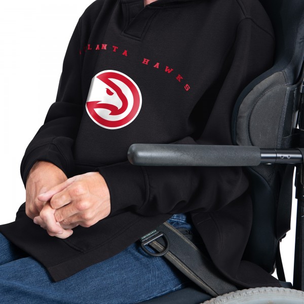 Толстовка Atlanta Hawks G-III Sports by Carl Banks Black Adaptive Team Arc Fleece