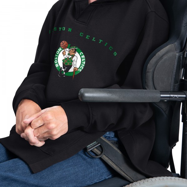 Boston Celtics G-III Sports by Carl Banks Black Adaptive Team Arc Fleece Hoodie
