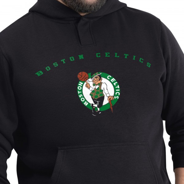 Boston Celtics G-III Sports by Carl Banks Black Adaptive Team Arc Fleece Hoodie